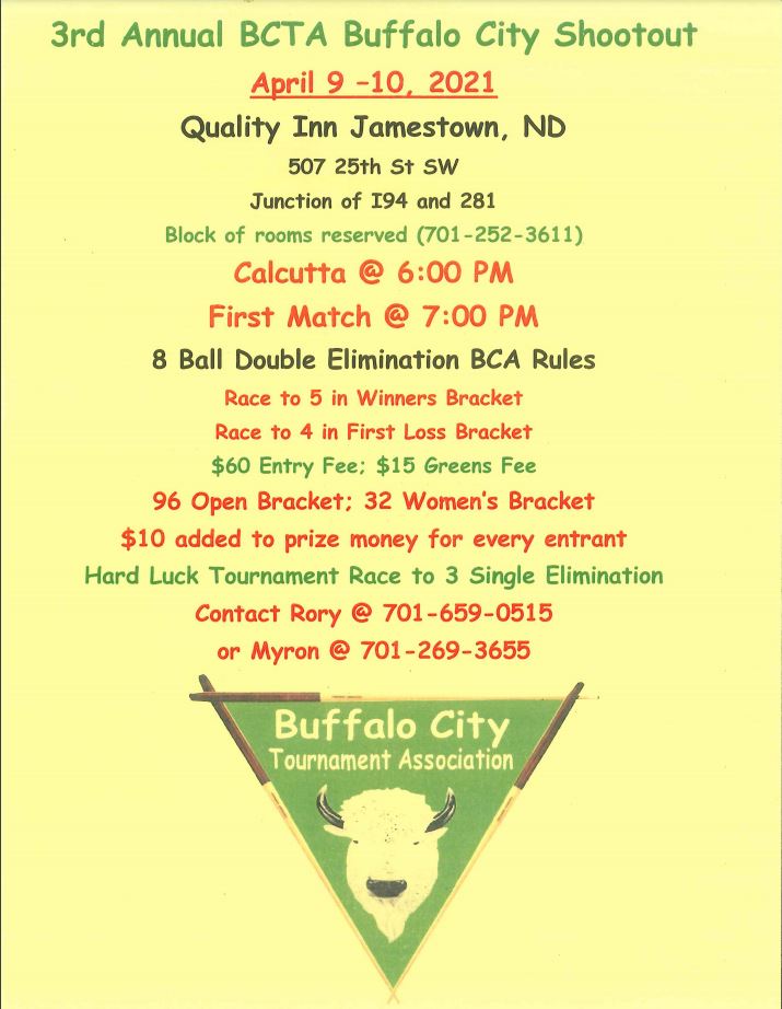 Pool Tournaments/Events Dakota Music and Amusement