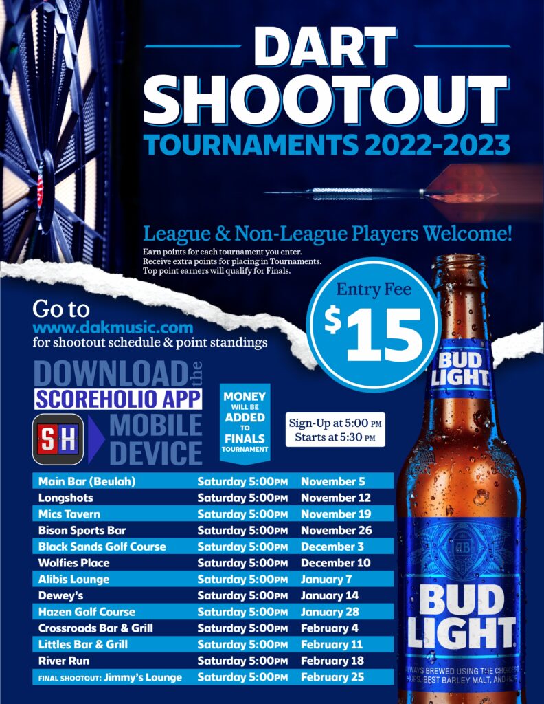 Dart Tournaments/Events Dakota Music and Amusement